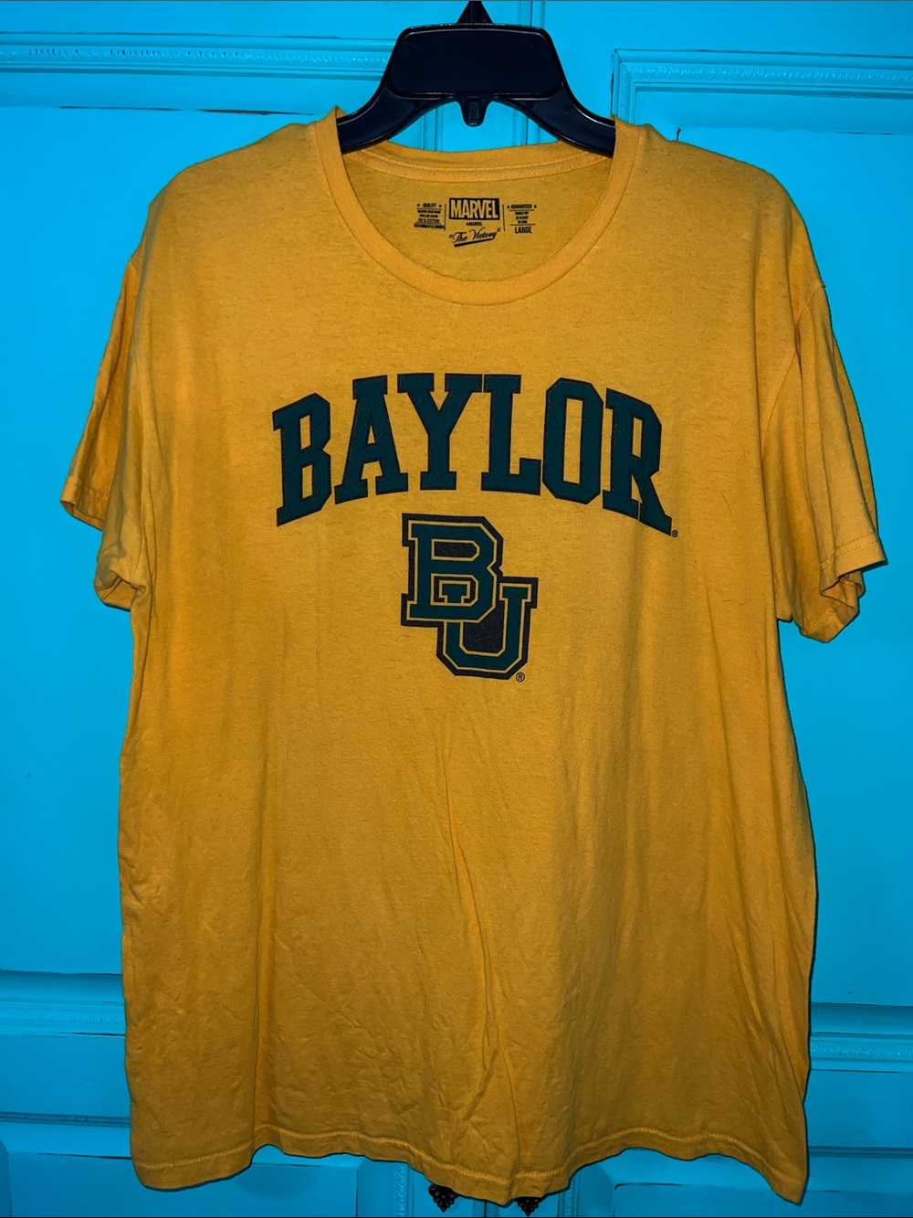 Marvel Baylor University Gold & Black Graphic Tee